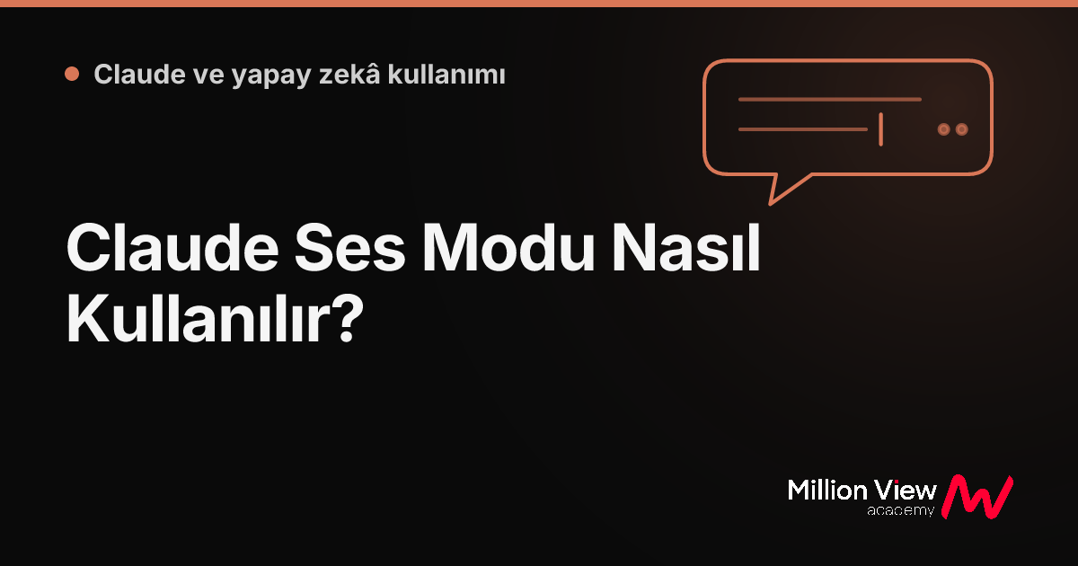 Claude Ses Modu Nasıl Kullanılır?